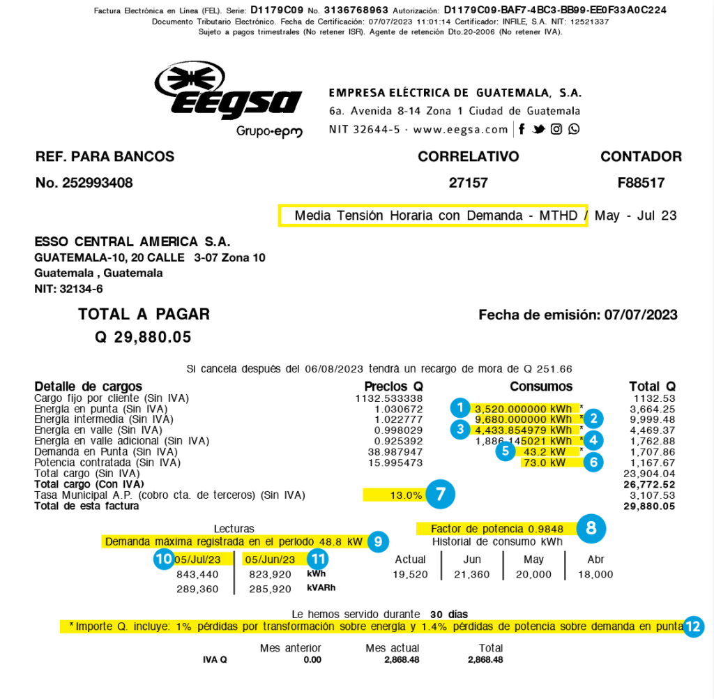 Factura Mthd Nueva | EEGSA